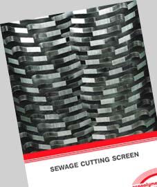 Sewage cutting screen